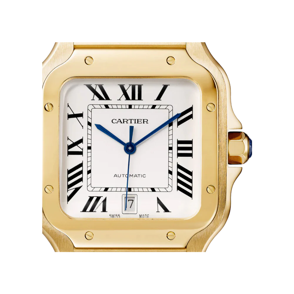 S de C Large Yellow Gold – Brown Dial