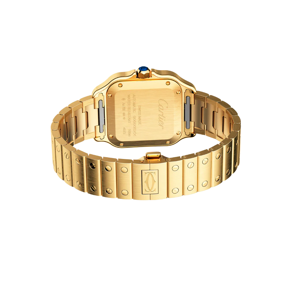 S de C Large Yellow Gold – Brown Dial