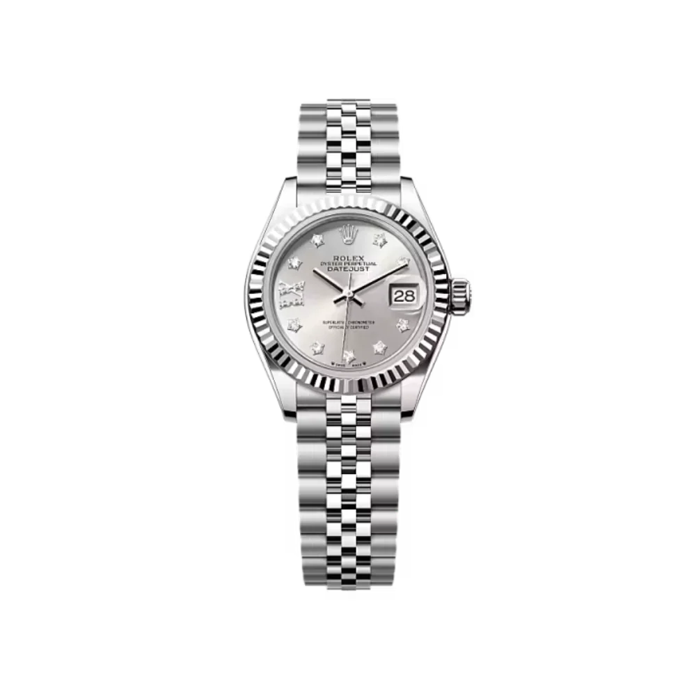 RL Lady-Datejust 28, Oystersteel and 18k White Gold, Ref#279174-0021